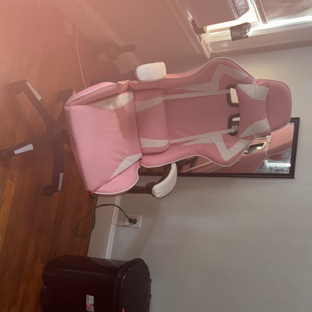 Pink and White Kids Gaming Chair